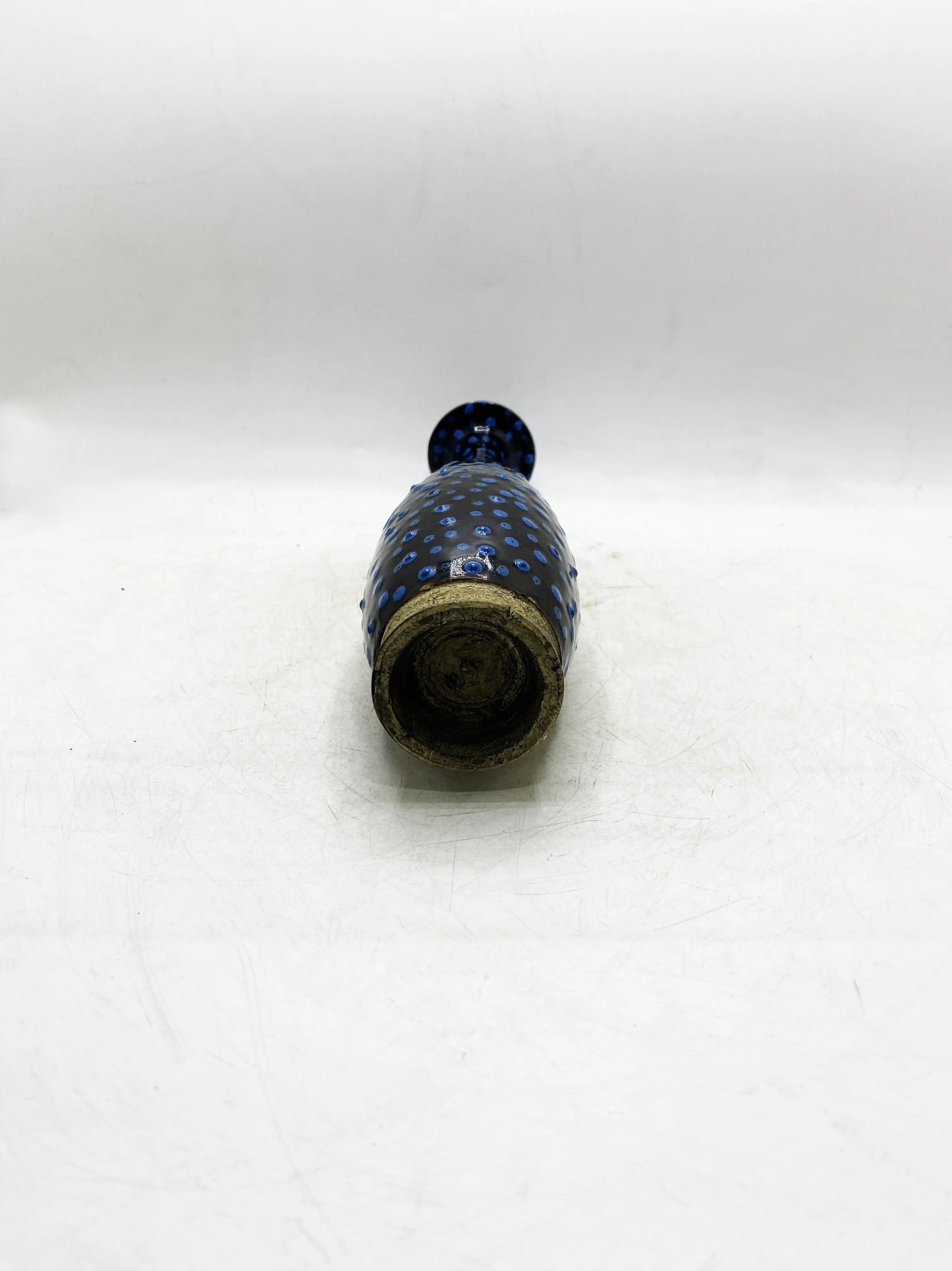 中華民国製 青釉点描花瓶