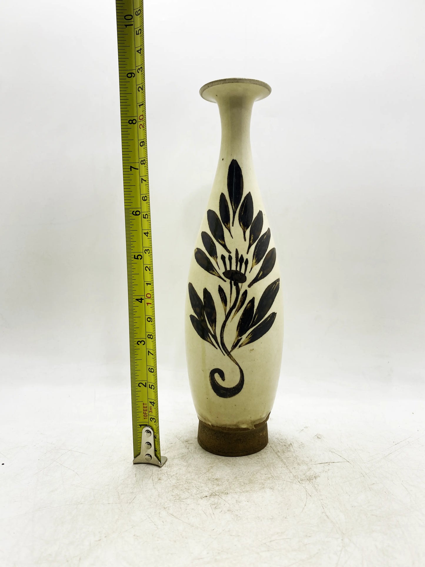 Ming Dynasty Cizhou Kiln White-Ground Black-Flower Flower Vase