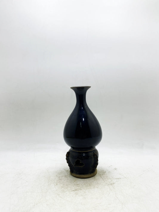 清代吉蘭釉彩文瓢箪花瓶