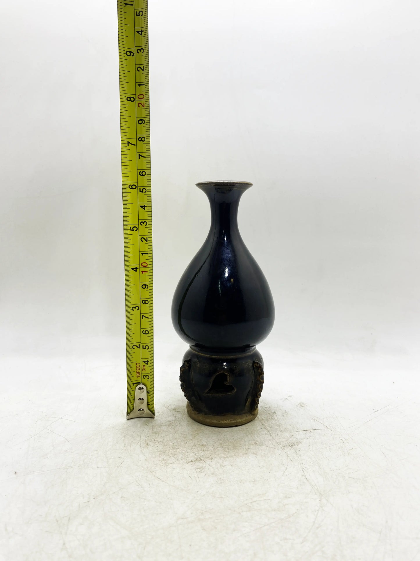 清代吉蘭釉彩文瓢箪花瓶