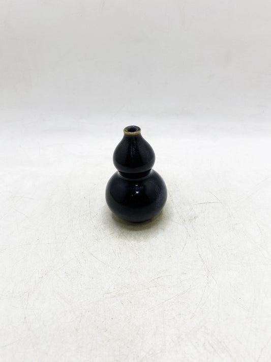 Kürbisvase aus der Qing-Dynastie mit Saucenglasur