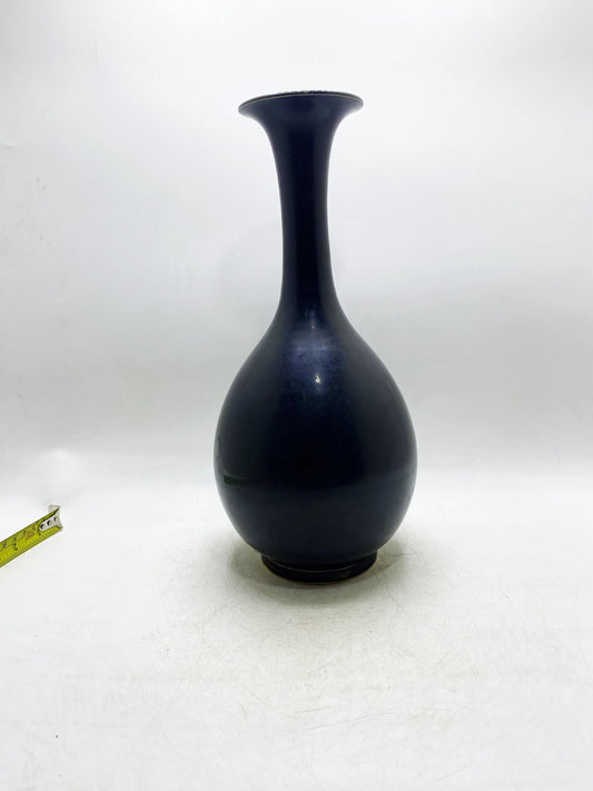 Qing-Dynastie Ji Lan Glasur Langhalsvase